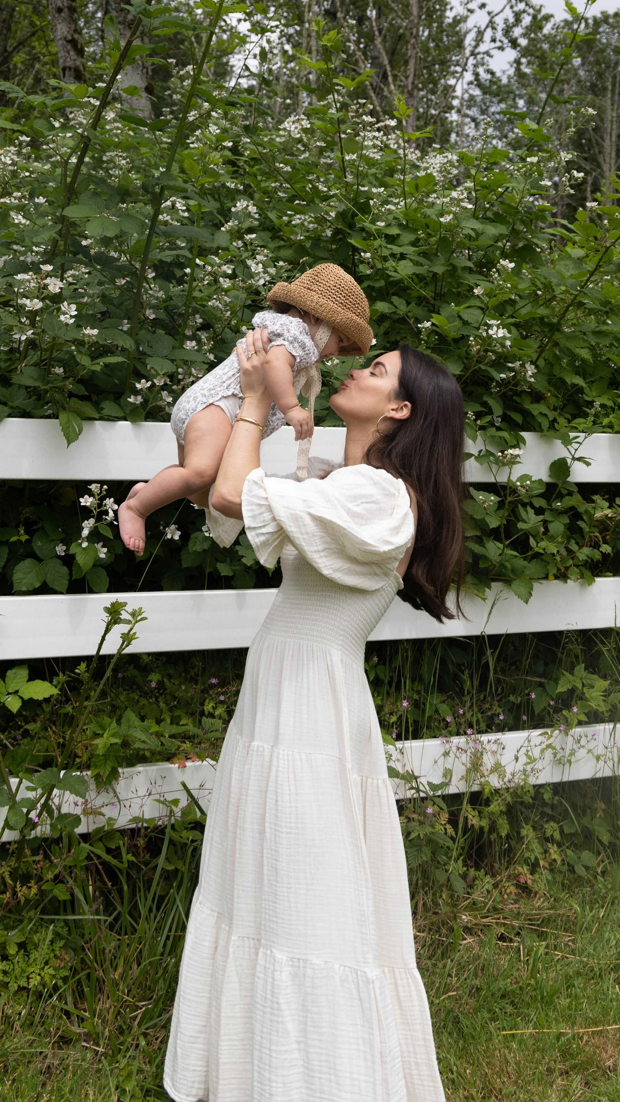 White polish cotton top dress styles
